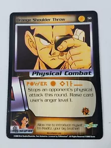 Lanzamiento de hombro naranja 50 DBZ Dragon Ball Z Saiyan Saga 2000 CCG - Imagen 1 de 2