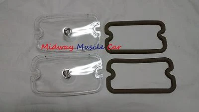 69 70 Pontiac GTO Judge front turn signal parking lamp light assy  lens & gasket - Image 1 of 4