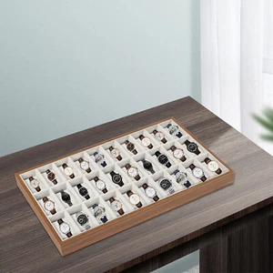30Grids Watch Display Case Tray W/Pillow Storage Organizer Jewelry Display Case - Picture 1 of 11