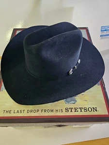 GRÖSSE 7 1/4 - STETSON 6X FELL FILZ GUS COWBOY WESTERN HUT - Bild 1 von 7