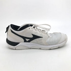 Mizuno Womens Wave Super Sonic 2 Sneakers Shoes White Volleyball Lace Up 8.5M