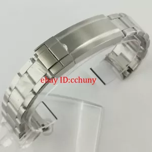 20mm 316L Acero Inoxidable Sólido Estéril Pulsera Correa Reloj Ajuste para Hombre Reloj - Imagen 1 de 5