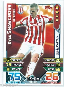2015 / 2016 EPL Match Attax Base Card (238) Ryan SHAWCROSS Stoke City - Picture 1 of 1