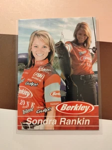 2001 Trilene Gulp! SONDRA RANKIN (auto) Pro Bass promo card Berkley free ship - Picture 1 of 2