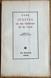 Julia Child Signed Book from her library The Marquis de Sade’s Justine 1952 - Imagen 1 de 9