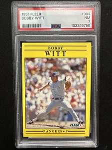 Bobby Witt 1991 Fleer #304 PSA 7 - Bild 1 von 2