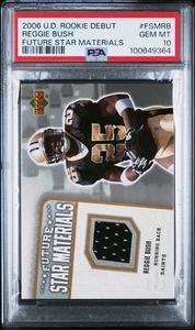 2006 Upper Deck Rookie Debut Reggie Bush Future Star Materials PSA 10 RC - Picture 1 of 1