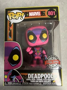 Funko Pop! Marvel #801 Deadpool Black Light - Imagen 1 de 6