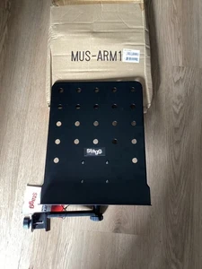 Brand New Stagg Small Attachable Music Stand Plate with Arm - MUS-ARM 1 - Photo 1/3