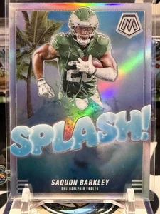 Mosaic Saquon Barkley Splash 2025! Silver Prizm #8 Hobby Exclusive Eagles TZ - Imagen 1 de 2