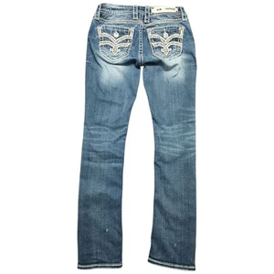 Rock Revival Karla Jeans Mid Rise Capri Skinny Denim Womens Tag 25 X 29 Inseam - Picture 1 of 16