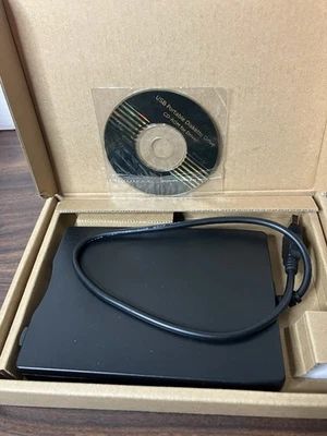 USB Floopy Drive Portable 3.5" USB External Floppy Disk Drive Slim Plug and Play - Image 1 of 3