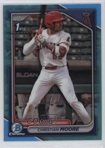 2024 Bowman Draft cromo azul cielo refractor Christian Moore #BDC-13 - Imagen 1 de 3