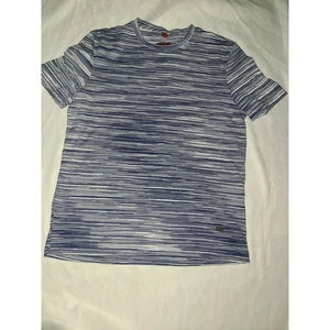 Camiseta MISSONI Azul Blanco Teñido Espacial Tejida Para Hombre Talla S Manga Corta Informal - Imagen 1 de 24
