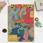 1940 Map of The New Lineup | September 1, 1940 | 1000 piece puzzle Hand made | F