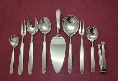 WMF Brüssel Vorleger 9 teiliges Servierbesteck u.a Salatbesteck Tortenheber  - Bild 1 von 4