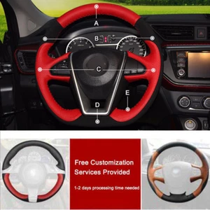 Custom PU Leather Steering Wheel Cover Stitch on Wrap For Nissan Maxima 2016 - Picture 1 of 11