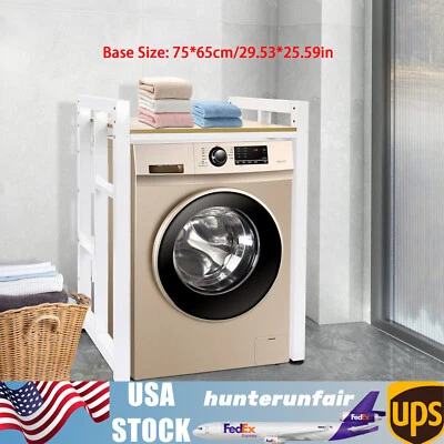 Estante organizador ajustable para lavadora y secadora estante para lavadora y secadora Foto 1 de 4