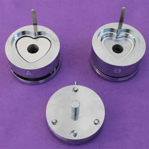 Heart Shape 52x57 mm Interchangeable Die Mould for Badge Button Maker DIY Tool - Picture 1 of 2