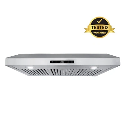 COSMO 30 in Under Cabinet Vent Hood Kitchen Hood (OPEN BOX) Stainless Steel, LED