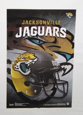 NFL Football Team JACKSONVILLE JAGUARS Vending Machine Mini Poster 6x9" w/Folder Cover