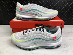 Nike Air Max 97 Worldwide para hombre talla 10 blanco/azul furia/negro voltio CZ5607-100 - Imagen 1 de 12