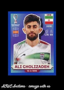 2022 FIFA World Cup Stickers Blue #IRN 14 Ali Gholizadeh (Iran) - Bild 1 von 2