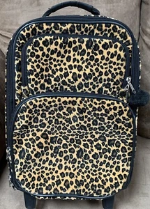 KIDS BACKPACK W/WHEELS PLUSH CHEETAH PRINT 14.5” x 10” x 5” SUPER CUTE!! - Picture 1 of 8