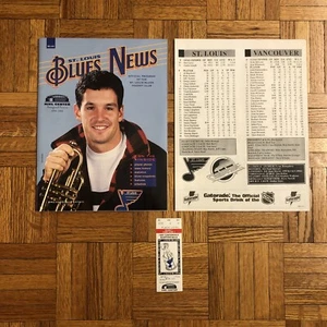 5/9/1995 St. Louis Blues VAN Canucks Playoff Hockey Ticket Stub + EXTRAS - Picture 1 of 11