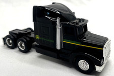 ERTL 1:64 JOHN DEERE *BLACK* Peterbilt Semi Truck *DIECAST*