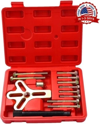 Kit de extractor de volante de equilibrador armónico herramienta coche 13 piezas — 第 1/4 张图片