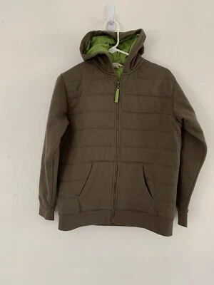 Lands’ End L Big Boys Jacket  Khaki Brown Barely used. EUC - Image 1 of 4