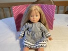 VTG. 1992 COROLLE DOLL, 17 IN VINYL, CLOTH, SLEEP EYES, BLONDE HAIR, MADE FRANCE