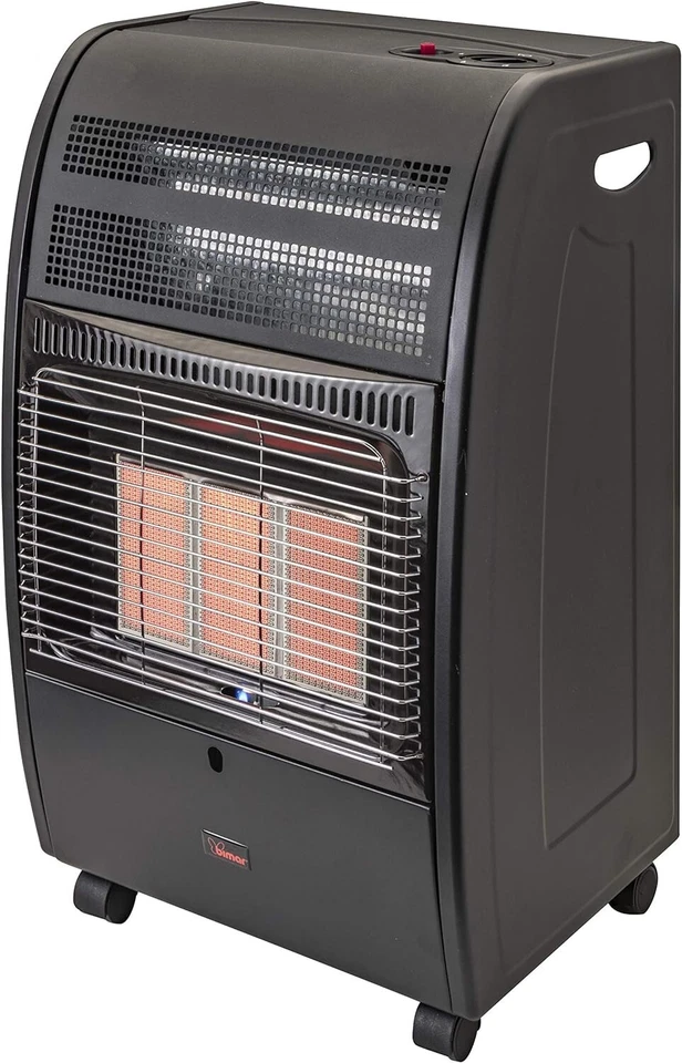 Stufa a gas Infrarossi 4.2kw con ruote kit collegamento incluso Nero Bimar K90 - Immagine 1 di 4