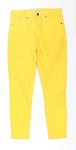 Topshop Womens Yellow Cotton Blend Skinny Jeans Size W28 L28 - Picture 1 of 12