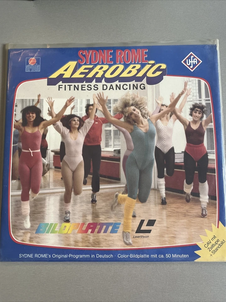Bildplatte Laserdisc AEROBIC Fitness Dancing UFA Ariola Sydne Rome Laservision - Bild 1 von 3