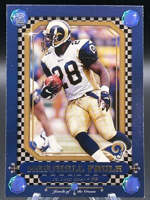 2001 Pacific Crown Royale - Jewels of the Crown #20 Marshall Faulk - Image 1 of 3