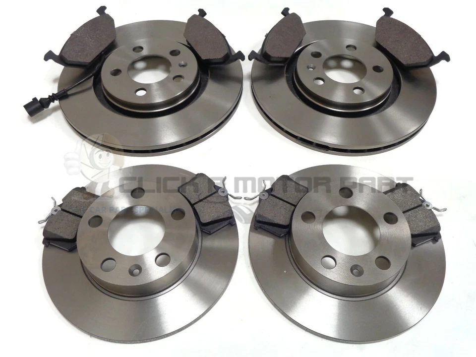SEAT LEON 98-04 1.6 1.9 SDi TDi FRONT AND REAR BRAKE DISCS & MINTEX PADS SET NEW - Image 1 of 1
