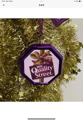 John Lewis Quality Street 1990s Bauble Christmas Decoration Ornament. UK 90s