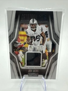 2022 Panini Playbook - Gridiron Gear Relics Josh Jacobs #GG-16 (MEM) - Picture 1 of 2