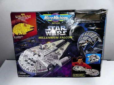 1995 Micro Machines Star Wars Millennium Falcon in Box, Ship Only, Ex Cond - Image 1 of 4