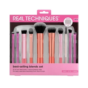 Real Techniques Blends Set, 10-Piece Makeup Brush Collection with Beauty Bag - Bild 1 von 9