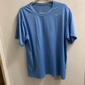 Nike Dri Fit Shirt Blue Large Pit To Pit 23” Length 27” Short Sleeves - Picture 1 of 3