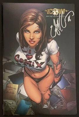 WITCHBLADE #55 Jay Company Variant Signed by Eric EBAS Basuldua! Limited 500! - Image 1 of 2