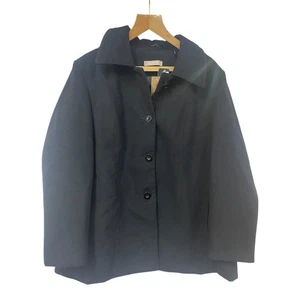 Anthology Men's Jacket Navy Blue Button Collar Smart Casual Mid Length Size 28 - Picture 1 of 7