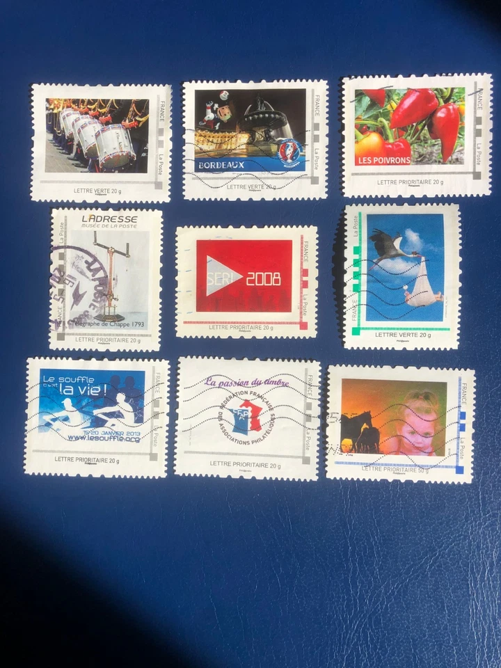 lot timbres provenant de collectors oblitérés - Photo 1/1