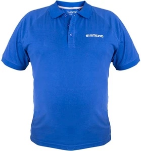 Shimano Wear Short Sleeve Polo Blue Size M - Bild 1 von 3