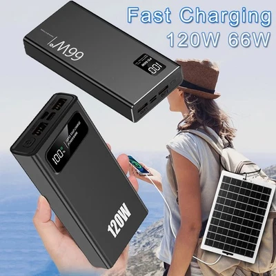 Portatil 50000mAh 120W Cargador Power Bank Fast USB Para Bateria De Celulares US - Image 1 of 4