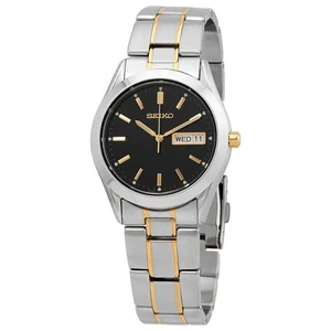 Seiko Essentials Quartz Black Dial Men's Watch SUR363 - Picture 1 of 3