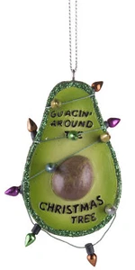 Lustiges Guacin' Around The Christmas Tree Ornament in Avocado-Form - Bild 1 von 1